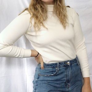 White turtle neck